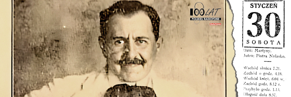 Ilustracja tytułowa dla dnia: 30.01.1926. Benedykt Hertz. Źródło: „Radjofon Polski” 10/1926