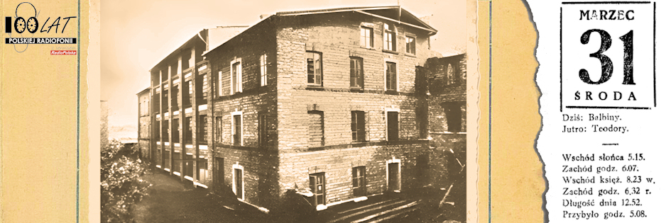 Ilustracja tytułowa dla dnia: 31.03.1926. Państwowa Wytwórnia Aparatów Telegraficznych i Telefonicznych przy Grochowskiej 30 w Warszawie. Źródło: Zbrojownia – Cyfrowa Biblioteka Wojskowa: Zakłady przemysłowe Pragi Południe w służbie Wojska Polskiego : 1918-1939 : katalog wystawy Ilustracja tytułowa dla dnia: 31.03.1926. Państwowa Wytwórnia Aparatów Telegraficznych i Telefonicznych przy Grochowskiej 30 w Warszawie. Źródło: Zbrojownia – Cyfrowa Biblioteka Wojskowa: Zakłady przemysłowe Pragi Południe w służbie Wojska Polskiego : 1918-1939 : katalog wystawy