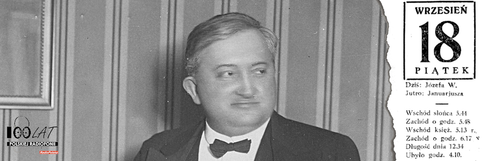 Ilustracja tytułowa dla dnia: 18.09.1925. Ludomir Różycki. Źródło: Narodowe Archiwum Cyfrowe