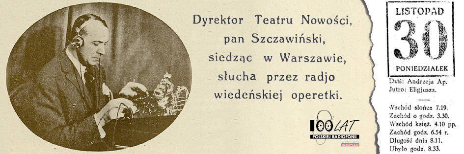 Ilustracja tytułowa dla dnia: 30.11.1925. Władysław Szczawiński. Źródło: „Ilustracja” 7/1925