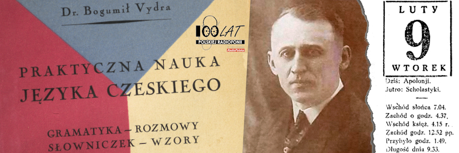Ilustracja tytułowa dla dnia: 09.02.1926. Bohumil Vydra i jedna z jego książek. Źródło: Polona.pl, rodopisna-revue.tode.cz (http://rodopisna-revue.tode.cz/9-10-10_soubory/20-21_trnka-vydra.pdf)
