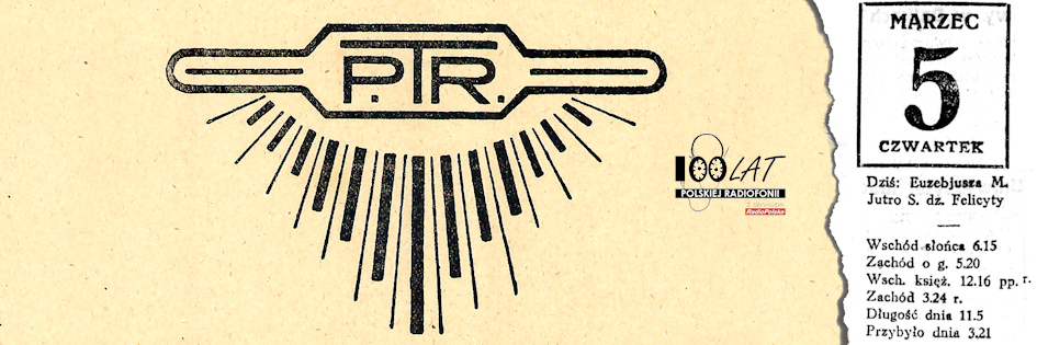 Ilustracja tytu?owa dla dnia: 05.03.1925. Logo PTR na kalendarzu na rok 1926. ?r?d?o: Kalendarz PTR na rok 1926