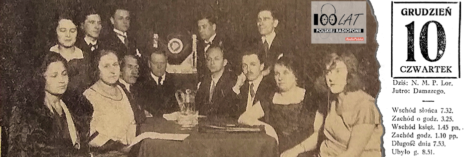 Ilustracja tytułowa dla dnia: 10.12.1925. Chór prof. Stanisława Kazury. Źródło: „Radjofon Polski” 3/1926