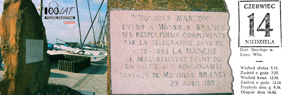 Ilustracja tytułowa dla dnia: 14.06.1925. Głaz upamiętniający łączność z Wielką Brytanią w Wimereux we Francji. Źródło: Wikipedia (https://commons.wikimedia.org/wiki/File:Marconi_wimereux_1899.jpg) Ilustracja tytułowa dla dnia: 14.06.1925. Głaz upamiętniający łączność z Wielką Brytanią w Wimereux we Francji. Źródło: Wikipedia (https://commons.wikimedia.org/wiki/File:Marconi_wimereux_1899.jpg)