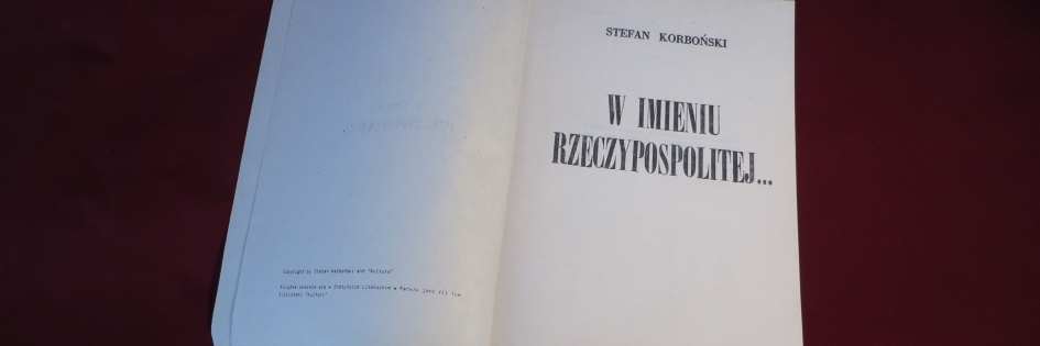 Po godzinach: „W imieniu Rzeczypospolitej...”, Stefan Korboński Po godzinach: „W imieniu Rzeczypospolitej...”, Stefan Korboński