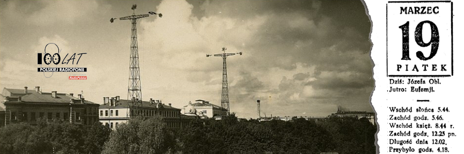Ilustracja tytułowa dla dnia: 19.03.1926. Radiostacja w Rydze. Źródło: LNB Digitālo bibliotēku (https://dom.lndb.lv/data/obj/20583.html) Ilustracja tytułowa dla dnia: 19.03.1926. Radiostacja w Rydze. Źródło: LNB Digitālo bibliotēku (https://dom.lndb.lv/data/obj/20583.html)
