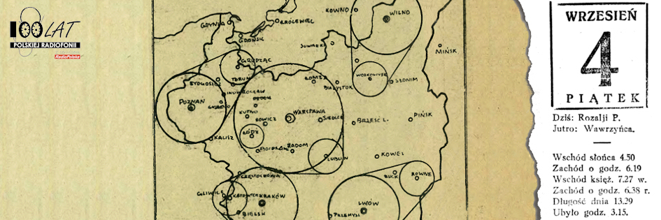 Ilustracja tytułowa dla dnia: 04.09.1925. Jeden z planów radiofonizacji Polski. Źródło: „RAdjo” 14/1927 Ilustracja tytułowa dla dnia: 04.09.1925. Jeden z planów radiofonizacji Polski. Źródło: „RAdjo” 14/1927