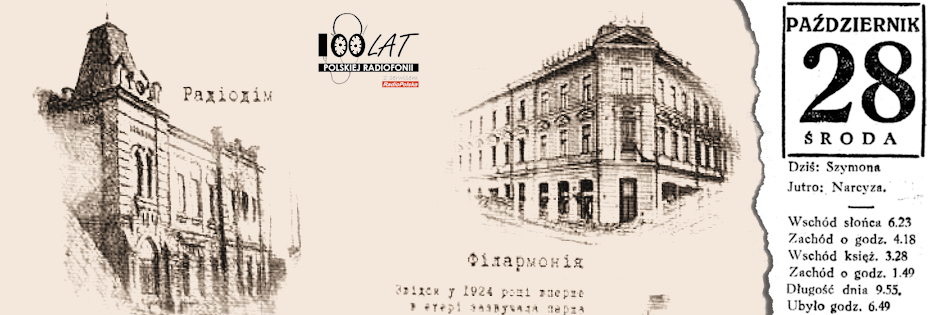 Ilustracja tytułowa dla dnia: 28.10.1925. Grafiki upamiętniające sto lat radia w Charkowie. Źródło: Ukraińskie Radio Ilustracja tytułowa dla dnia: 28.10.1925. Grafiki upamiętniające sto lat radia w Charkowie. Źródło: Ukraińskie Radio