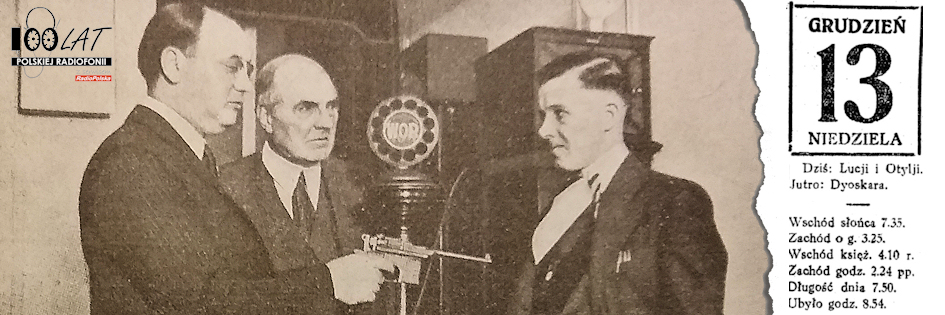 Ilustracja tytułowa dla dnia: 13.12.1925. Ilustracja do artykułu o stacji nadawczej w „ToTo” – strzał w WOR. Źródło: „ToTo” 2/1925