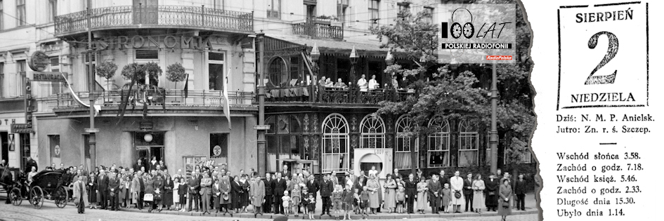 Ilustracja tytułowa dla dnia: 02.08.1925. Restauracją „Gastronomja” jedenaście lat później (rok 1936). Źródło: Narodowe Archiwum Cyfrowe