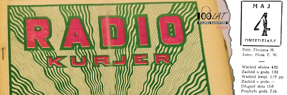 Ilustracja tytu?owa dla dnia: 04.05.1925. Fragment ok?adki pisma ?Radjo-Kurjer?. ?r?d?o: ?Radjo-Kurier? 1/1925 Ilustracja tytu?owa dla dnia: 04.05.1925. Fragment ok?adki pisma ?Radjo-Kurjer?. ?r?d?o: ?Radjo-Kurier? 1/1925