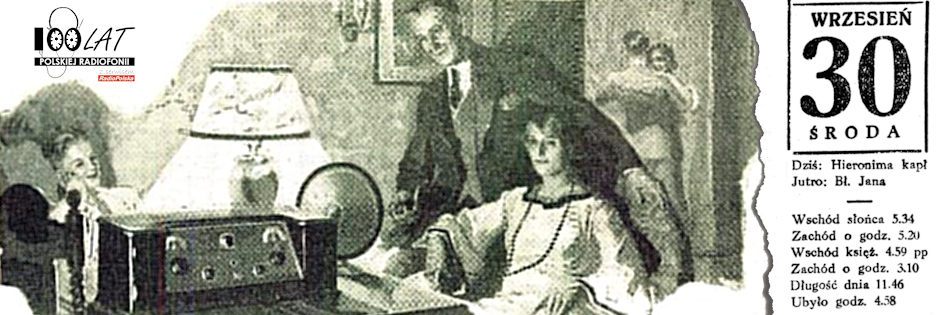 Ilustracja tytułowa dla dnia: 30.09.1925. Domówka z radiem według pisma „Radio News”. Źródło: „Radio News” 1/1926 Ilustracja tytułowa dla dnia: 30.09.1925. Domówka z radiem według pisma „Radio News”. Źródło: „Radio News” 1/1926