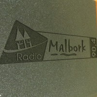 Gąbka na ścianie studia Radia Malbork