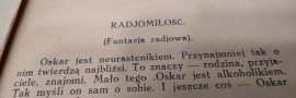 „Radjomiłość” (opowiadanie z tomiku „Radjomilość”)